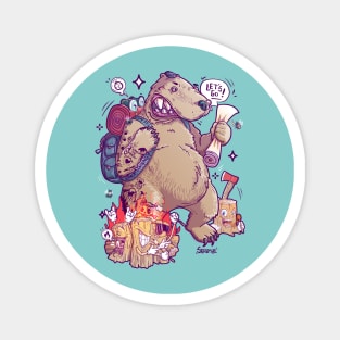 Beary Adventurous design Magnet